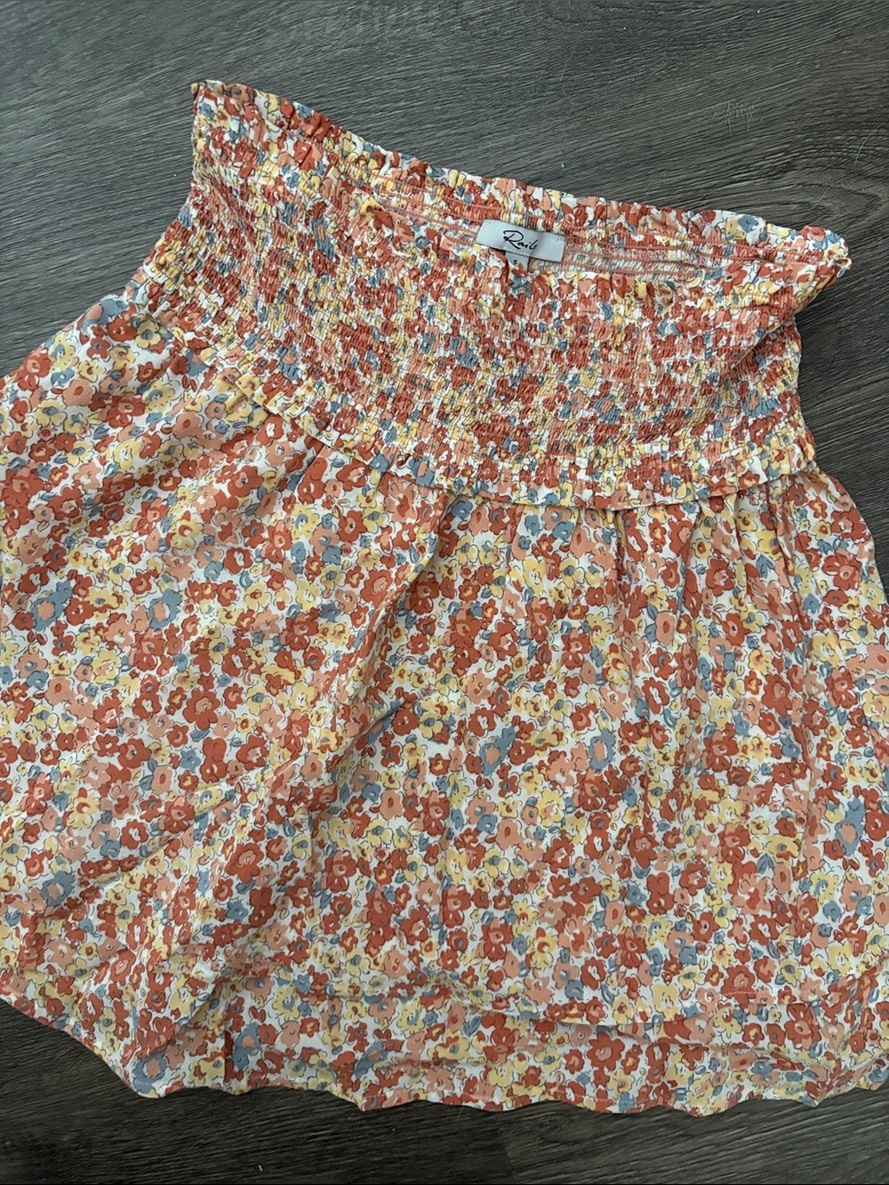 Rails Floral Skirt with two tiers